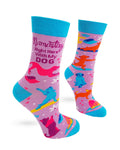 Namastay Right Here with My Dog Women's Crew Socks - Premium Socks from Fabdaz - Just $11.95! Shop now at Pat's Monograms