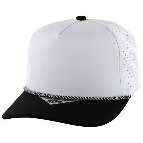 804 - 5 PANEL ROPE LASER CUT SNAPBACK BALL CAP - Premium baseball cap from Zion Brand - Just $12.95! Shop now at Pat's Monograms