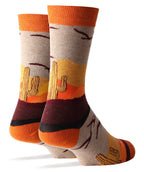 Desert Sky | Men's Premium Cotton Crew Socks - Premium socks from Oooh Yeah/Sock It Up/Oooh Geez Slippers - Just $11.95! Shop now at Pat's Monograms