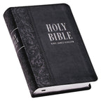 KJV Bible Compact LP Faux Leather, Black - Premium Bible from Christian Art Gifts - Just $24.99! Shop now at Pat's Monograms