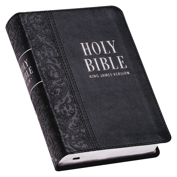 KJV Bible Compact LP Faux Leather, Black - Premium Bible from Christian Art Gifts - Just $24.99! Shop now at Pat's Monograms