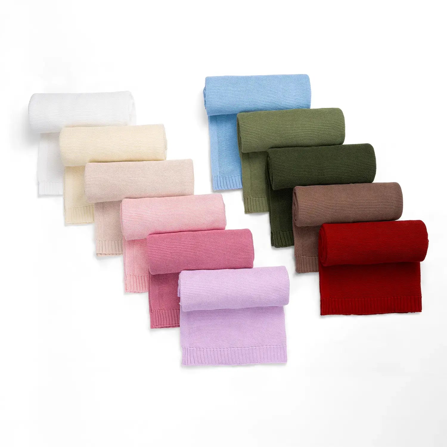 Classic Knit Baby Blanket - 100% Cotton Shima Seiki Knitting - Premium Baby Blanket from SwaddleAn - Just $38.95! Shop now at Pat's Monograms