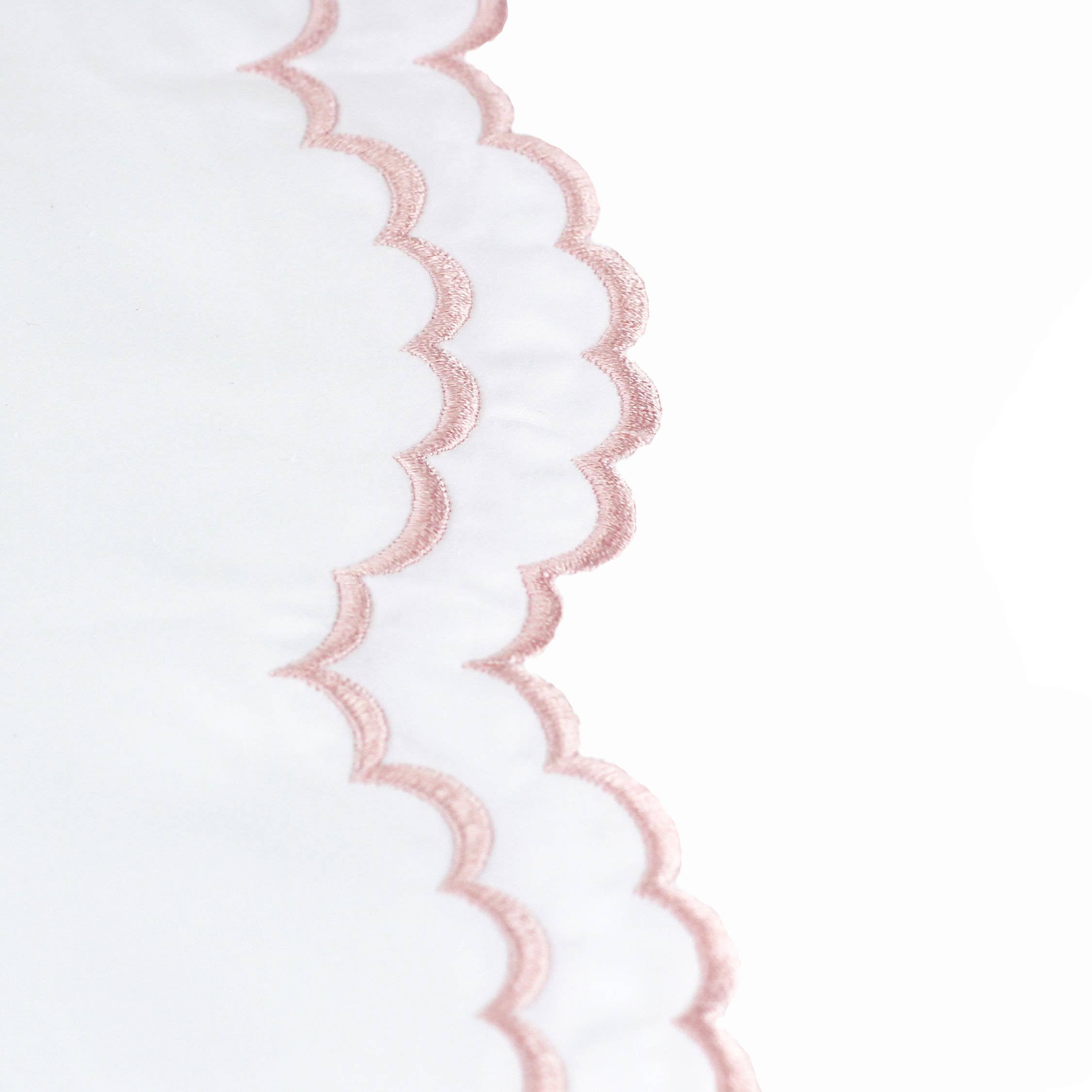 Double Scallop Embroidered Percale Euro Sham Pair - Premium Home Textiles from Mélange Home - Just $48.95! Shop now at Pat's Monograms
