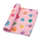 Love Notes Valentine Holiday Theme Baby Swaddle Blanket - Premium Swaddle from LollyBanks - Just $19.95! Shop now at Pat's Monograms