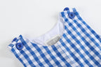 Royal Blue Gingham Alligator Applique Shortalls - Premium Baby & Toddler Outfits from Lil Cactus - Just $38.95! Shop now at Pat's Monograms