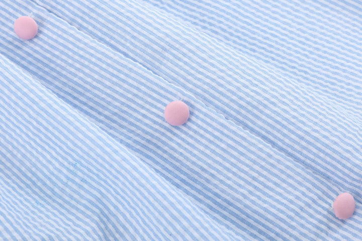 Blue Bunnies Seersucker Yoke Dress - Premium Baby & Toddler Dresses from Lil Cactus - Just $39.95! Shop now at Pat's Monograms