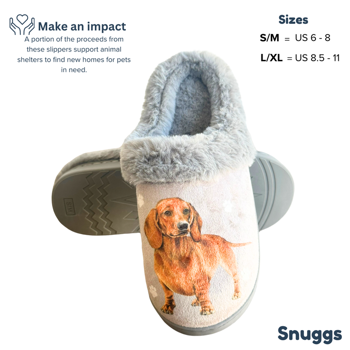 Dachshund Red Snuggs Slippers - Premium Slippers from E&S Pets - Just $24.95! Shop now at Pat's Monograms