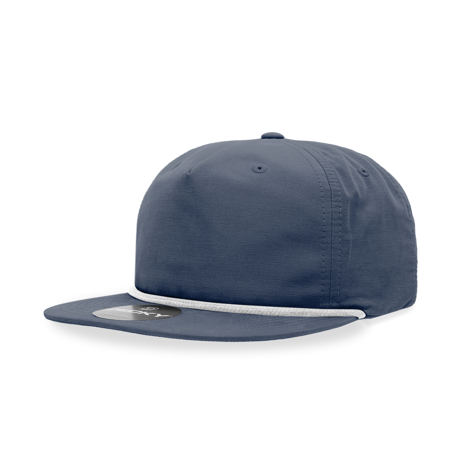 Decky 6032 Classic Rope Cap, 5 Panel Flat Bill Hat, Snapback - Premium Caps from The Park Wholesale - Just $14.95! Shop now at Pat's Monograms