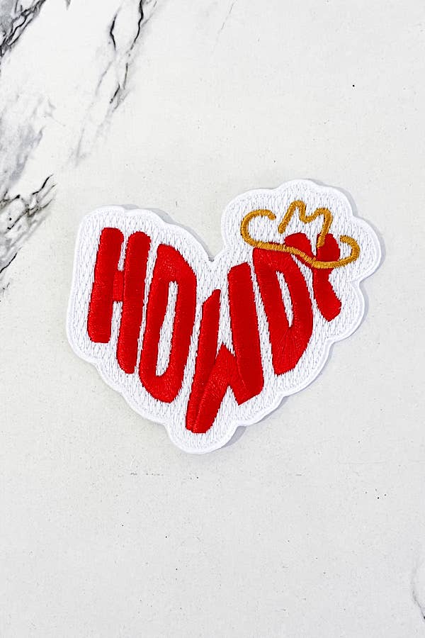 Howdy Hat Embroidered Patch - Premium hat patch from Nash Grey - Just $10.25! Shop now at Pat's Monograms