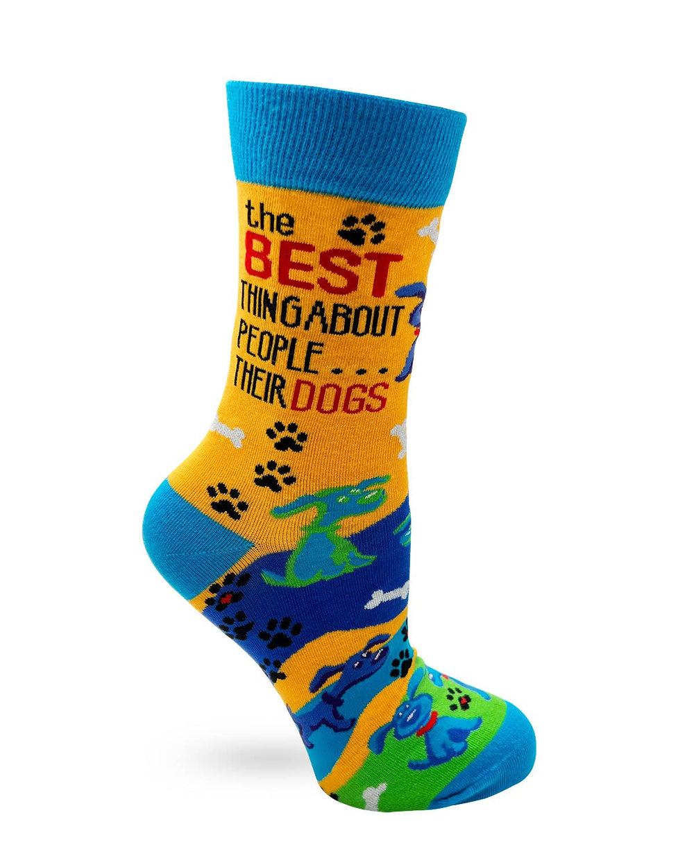 Best Thing About People...Their Dogs Women's Crew Socks - Premium socks from Fabdaz - Just $11.95! Shop now at Pat's Monograms