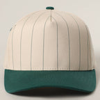 Two-Tone Pinstripe Canvas Trucker Hat - Premium  from Fashion City - Just $15! Shop now at Pat's Monograms