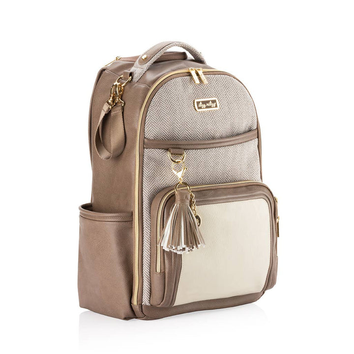 Vanilla Latte Boss Plus™ Backpack Diaper Bag - Premium diaper bag from Itzy Ritzy - Just $189.95! Shop now at Pat's Monograms