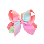 LAYERED RAINBOW BOW ON CLIP - Premium Hair Bows from Beyond Creations, LLC - Just $13.95! Shop now at Pat's Monograms