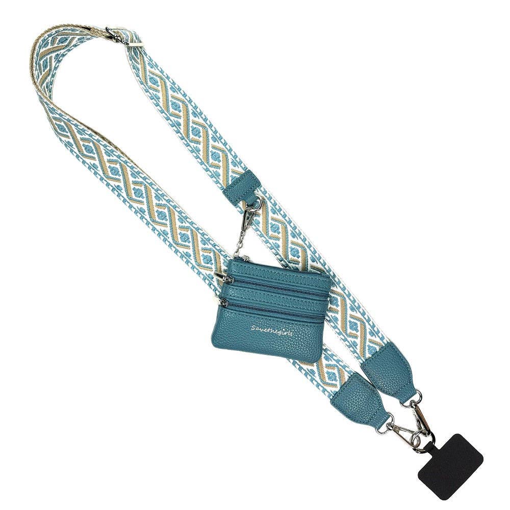 Clip & Go Strap w/Zippered Pouch - Premium phone accessories from Save The Girls - Just $31.95! Shop now at Pat's Monograms