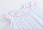 White and Pink Cross Smocked Bishop Dress - Premium Baby & Toddler Dresses from Lil Cactus - Just $36.95! Shop now at Pat's Monograms