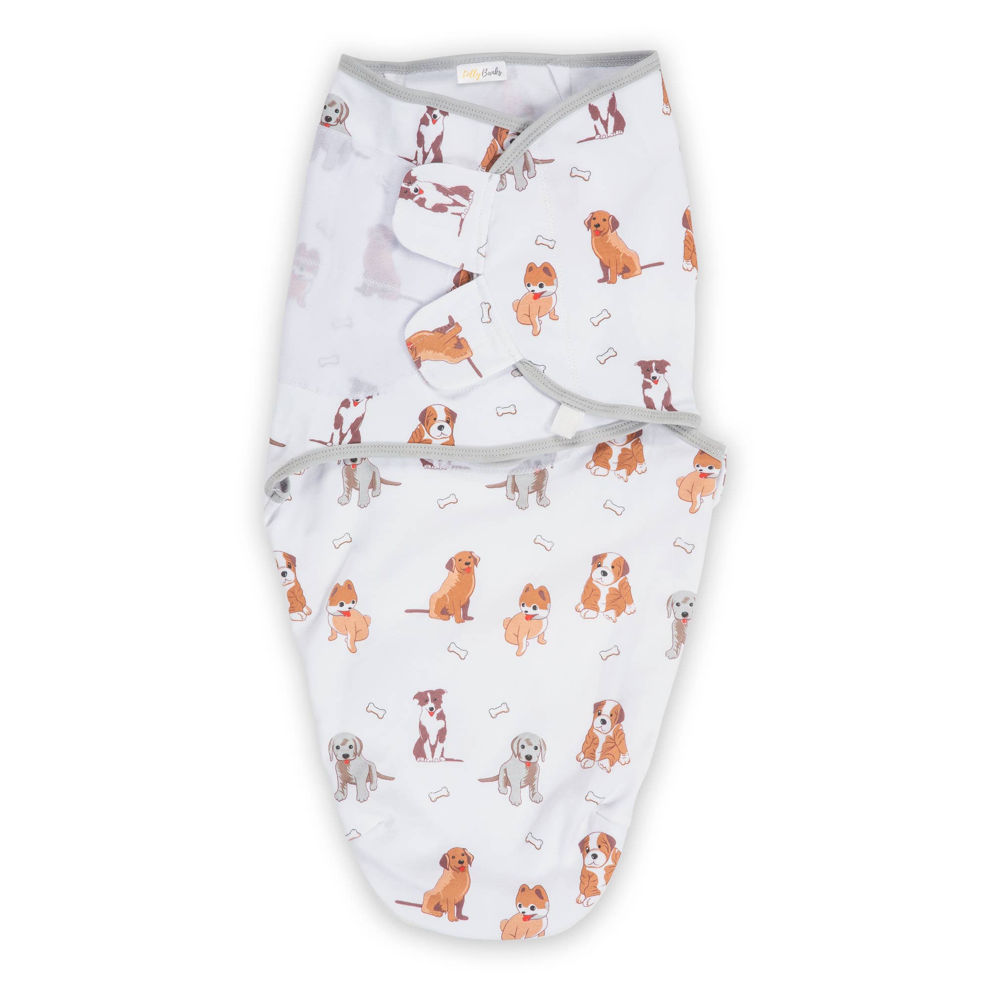 Woof Woof Baby Sleep Swaddle 100% Organic Cotton - Premium Swaddle from LollyBanks - Just $15.95! Shop now at Pat's Monograms