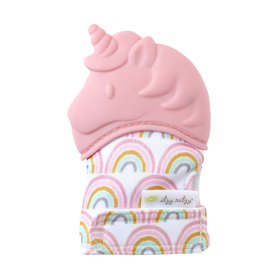 Itzy Mitt™ Silicone Teething Mitts: Dinosaur - Premium teethers from Itzy Ritzy - Just $9.95! Shop now at Pat's Monograms