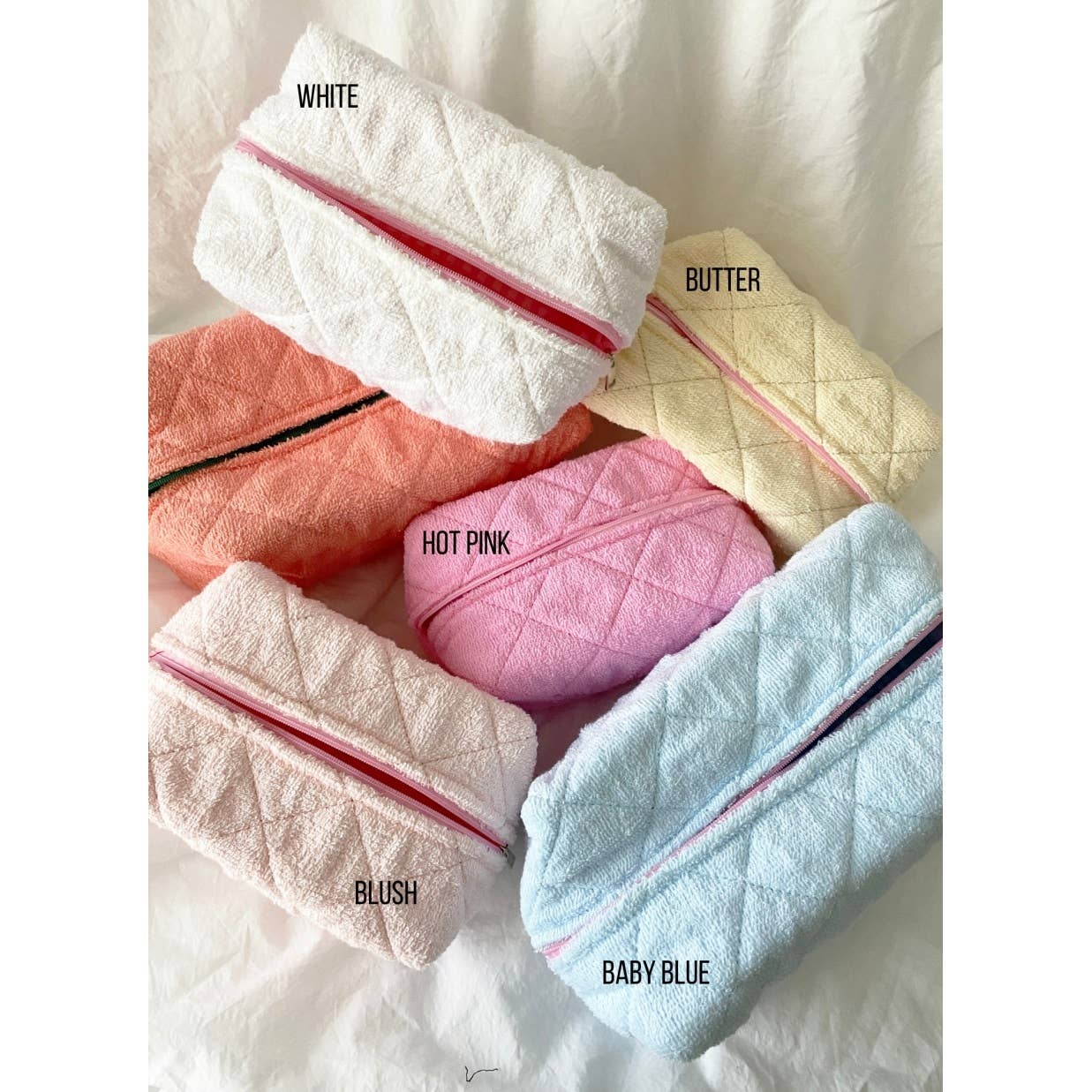 Large Size Make Up Bag - TERRY - Premium Cosmetic Bag from LoveLina - Just $20! Shop now at Pat's Monograms