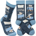 I'd Rather Be Sleeping Socks - Premium socks from Primitives by Kathy - Just $11.50! Shop now at Pat's Monograms