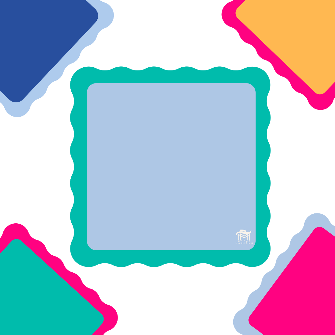 MAHJONG MAT | Color Wave | 31" x 31" — My Fair Mahjong