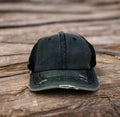 GIRLS Distressed Mesh Back Caps - Premium baseball cap from GRACE+EMMA by Southern Grace - Just $8.95! Shop now at Pat's Monograms