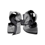 LAYERED GINGHAM/GROSGRAIN BOW ON CLIP - Premium Hair Bows from Beyond Creations, LLC - Just $11.95! Shop now at Pat's Monograms