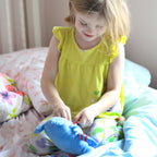 Blue Monster Tooth Fairy Pillow Stuffed Animal Plush Toy - Premium stuffed animals from The Tooth Brigade - Just $15.95! Shop now at Pat's Monograms