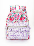 Hot Pink Flower Girls Ruffle Backpack - Premium Backpack from sassy kids palace - Just $28! Shop now at Pat's Monograms