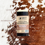 Cowhide & Bourbon Stick Deodorant - Premium Bath & Body from GRIT Soap Supply - Just $9.95! Shop now at Pat's Monograms