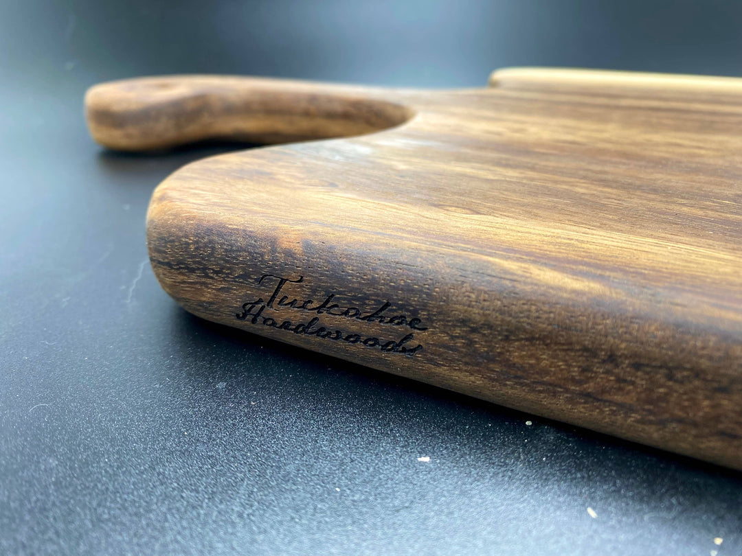 Large Round Charcuterie Board - Live Edge - Serving Board - Premium Cutting Boards from Tuckahoe Hardwoods - Just $49! Shop now at Pat's Monograms