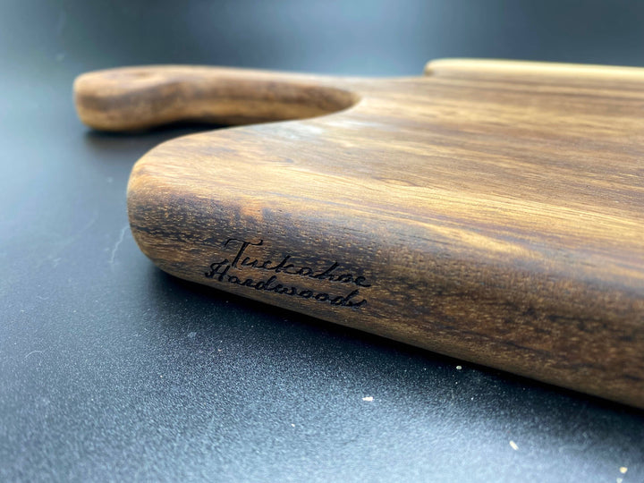 Large Round Charcuterie Board - Live Edge - Serving Board - Premium Cutting Boards from Tuckahoe Hardwoods - Just $49! Shop now at Pat's Monograms