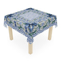 Bows and blossom mahjong tablecloth with printed Charleston directions