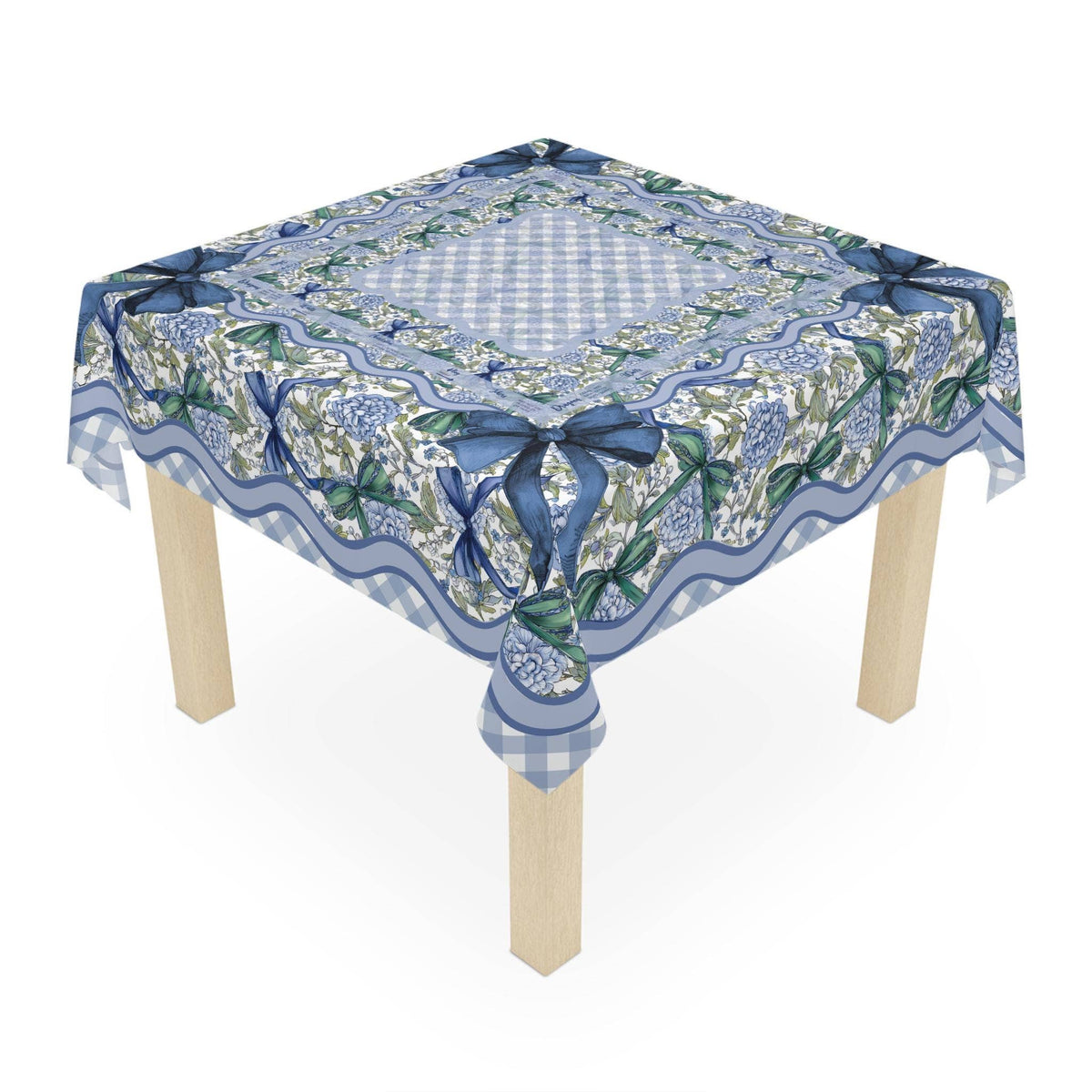 Bows & Blossom Mahjong Tablecloth, Charleston Directions – Pat's Monograms