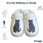 Black Cat Snuggs Slippers - Premium Slippers from E&S Pets - Just $24.95! Shop now at Pat's Monograms