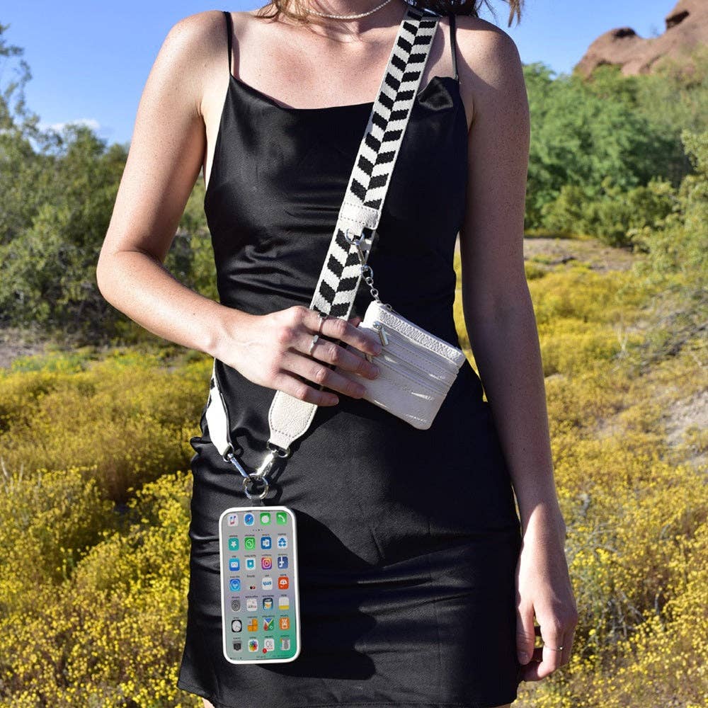 Clip & Go Strap w/Zippered Pouch Chevron - Premium Accessories from Save The Girls - Just $31.95! Shop now at Pat's Monograms