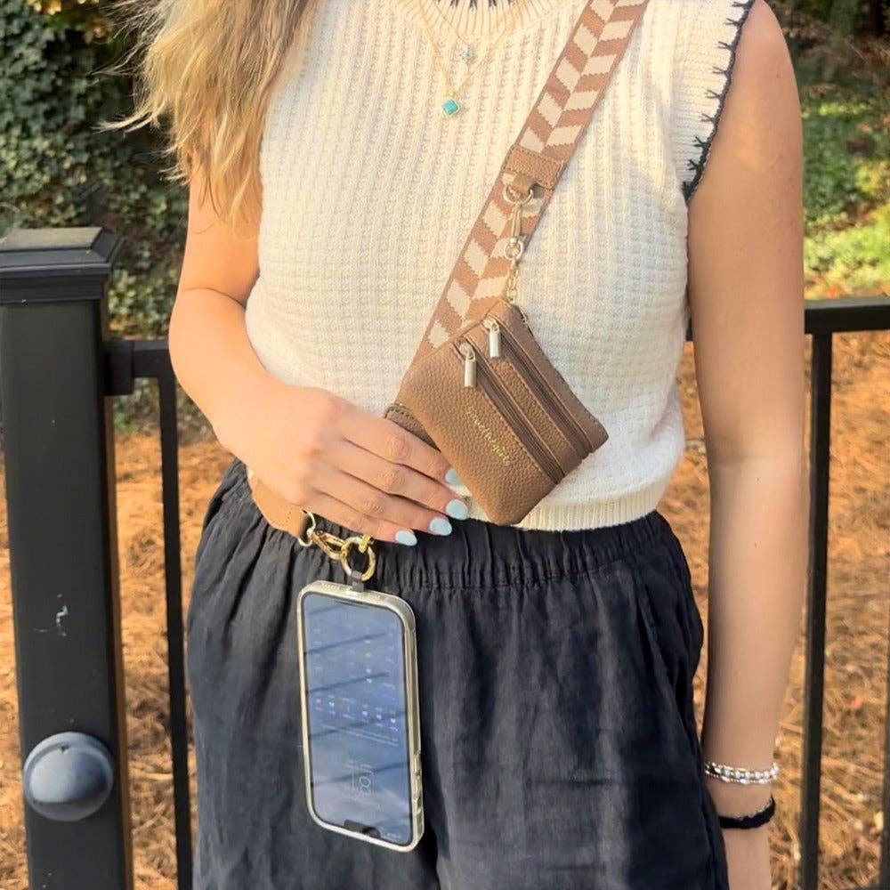 Clip & Go Strap w/Zippered Pouch Chevron - Premium Accessories from Save The Girls - Just $31.95! Shop now at Pat's Monograms