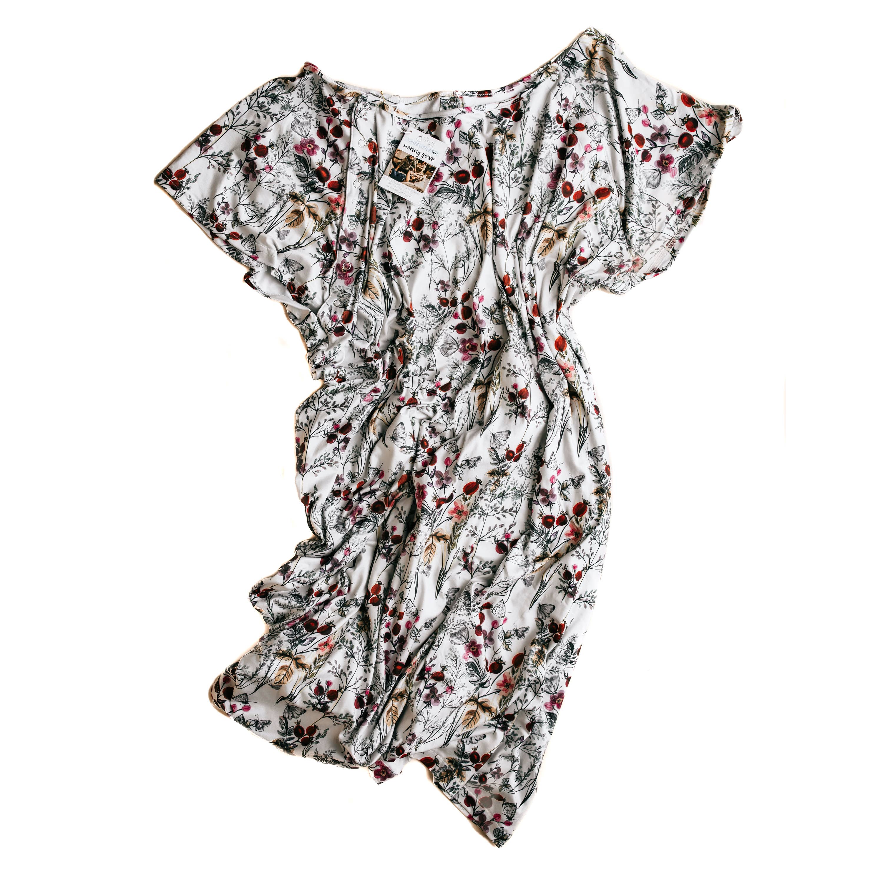 Floral Mommy Labor and Delivery/ Nursing Gown - Premium Maternity Clothing from Three Little Tots - Just $36.95! Shop now at Pat's Monograms