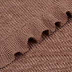 Ruffled Knit Baby Blanket - 100% Cotton - Premium Baby Blanket from SwaddleAn - Just $44.95! Shop now at Pat's Monograms
