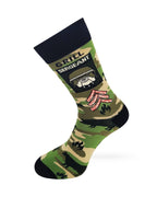 Grill Sergeant Cookout Grilling BBQ Men's Novelty Crew Socks