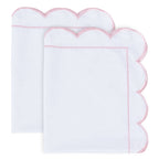 Scallop Frame Embroidered Cotton Percale Euro Sham - Premium Home Textiles from Mélange Home - Just $48.95! Shop now at Pat's Monograms