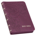 KJV Bible Compact Faux Leather, Merlot w/zipper - Premium Bible from Christian Art Gifts - Just $24.99! Shop now at Pat's Monograms