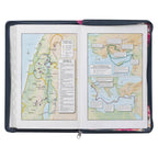 Floral Blue Faux Leather KJV Deluxe Gift Bible - Premium Books and Devotionals from Christian Art Gifts - Just $34.95! Shop now at Pat's Monograms