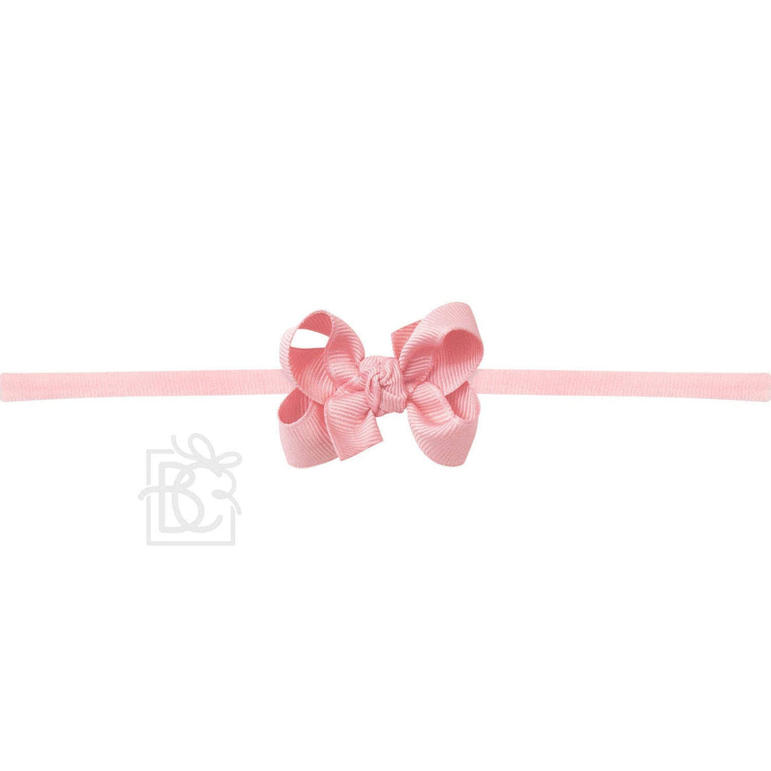 1/4" PANTYHOSE HEADBAND W/SIGNATURE GROSGRAIN BOW - Premium Baby Accessories from Beyond Creations, LLC - Just $10.95! Shop now at Pat's Monograms