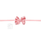 1/4" PANTYHOSE HEADBAND W/SIGNATURE GROSGRAIN BOW - Premium Baby Accessories from Beyond Creations, LLC - Just $10.95! Shop now at Pat's Monograms