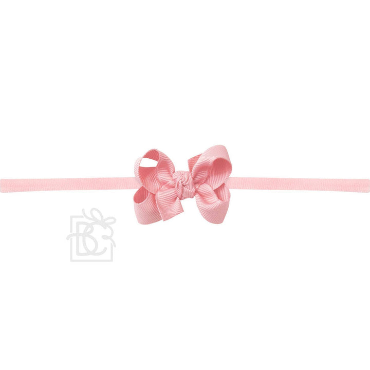 1/4" PANTYHOSE HEADBAND W/SIGNATURE GROSGRAIN BOW - Premium Baby Accessories from Beyond Creations, LLC - Just $10.95! Shop now at Pat's Monograms