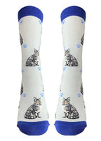 Silver Tabby Cat Full Body Socks - Premium Socks from Sock Daddy - Just $10.95! Shop now at Pat's Monograms