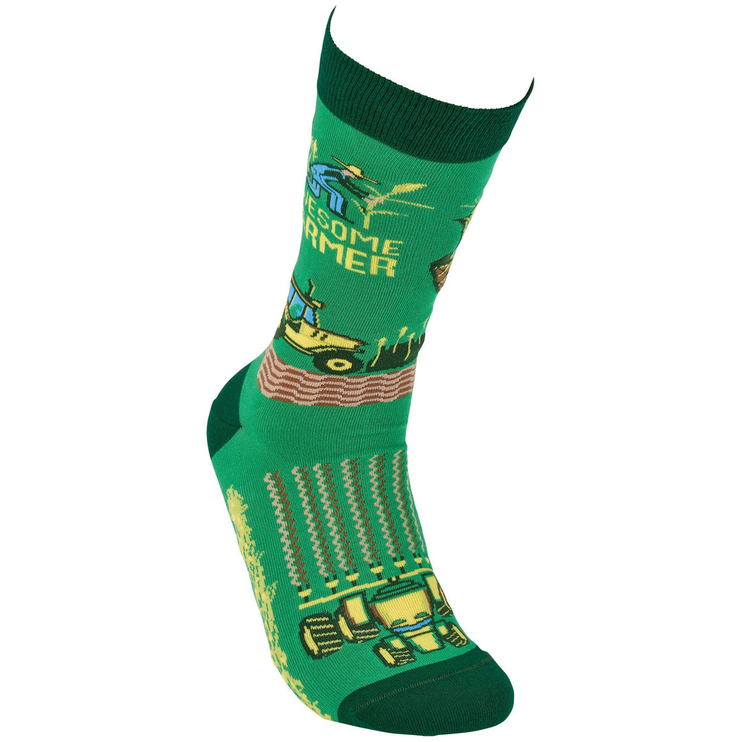 Awesome Farmer Socks - Premium socks from Primitives by Kathy - Just $10.95! Shop now at Pat's Monograms