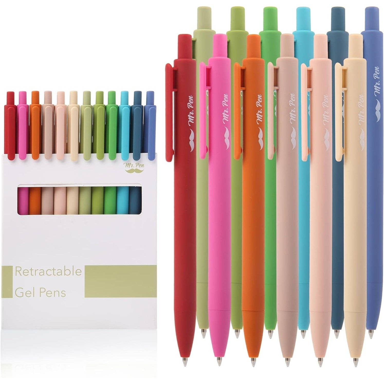 Vintage Gel Pens Retractable 12 Pack - Premium Art supplies from Mr. Pen - Just $10.95! Shop now at Pat's Monograms