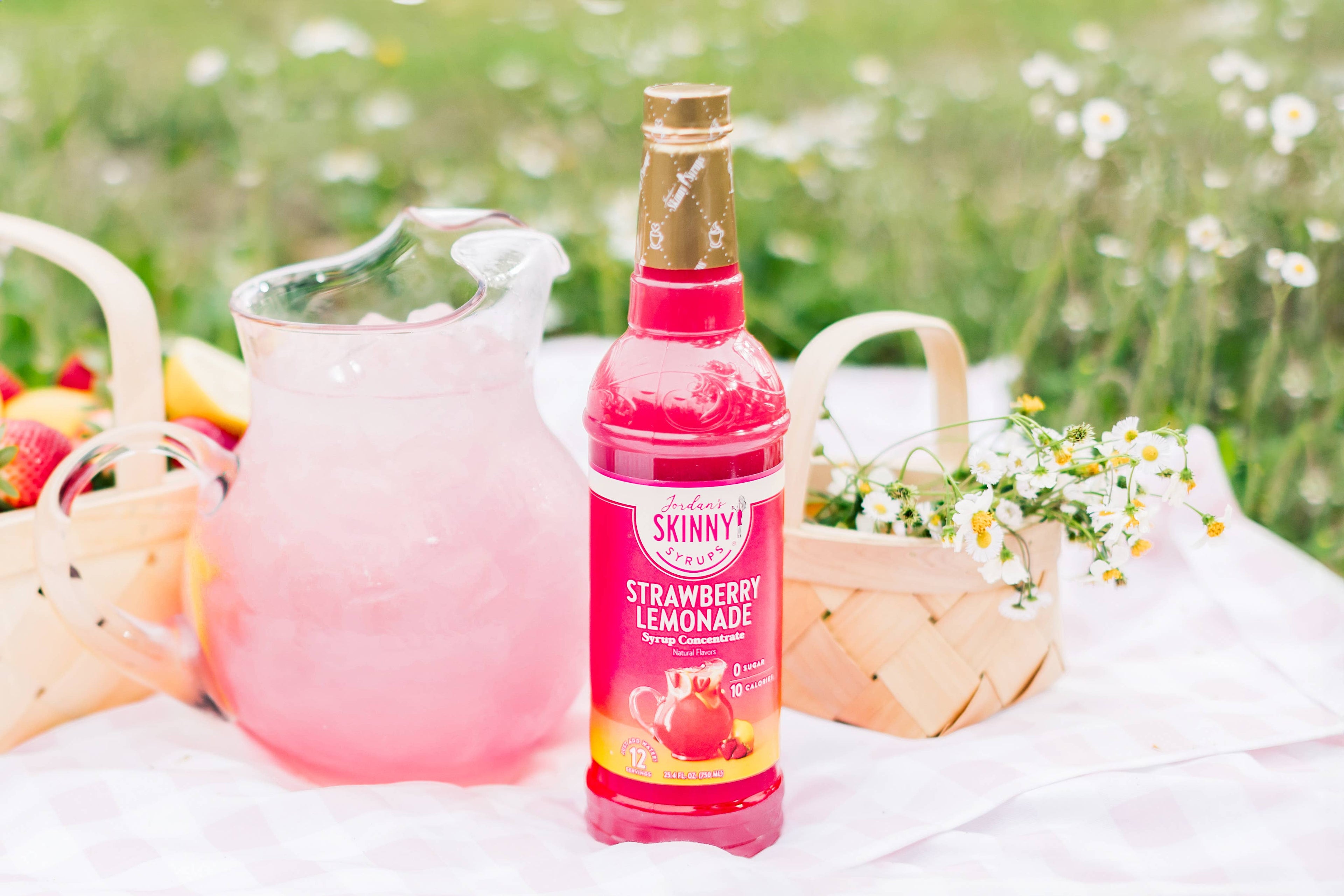 Strawberry Pink Lemonade Syrup Concentrate - Premium drink mix from Jordan's Skinny Mixes - Just $9.59! Shop now at Pat's Monograms