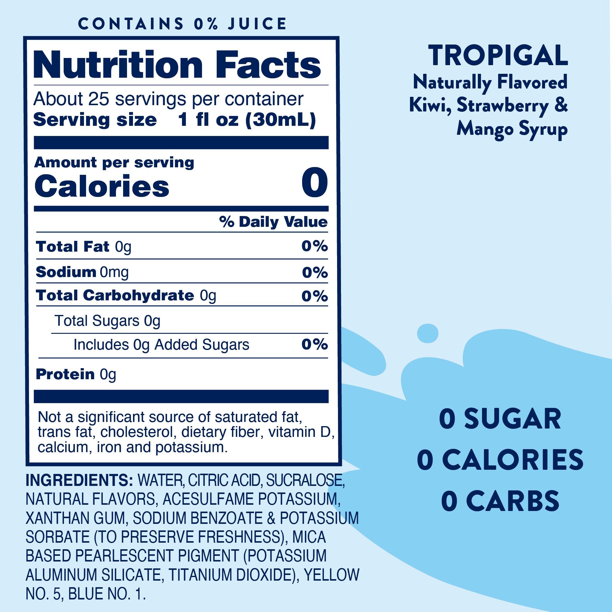 Sugar Free Tropigal™ Syrup - Premium drink mix from Jordan's Skinny Mixes - Just $9.59! Shop now at Pat's Monograms
